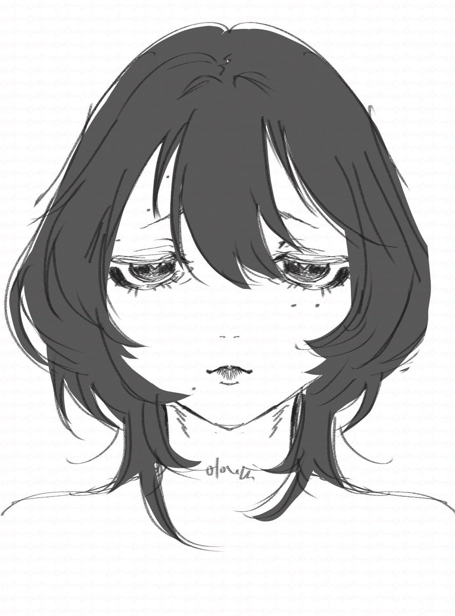 今日は対象定規でいろんな顔を描く日にしました 