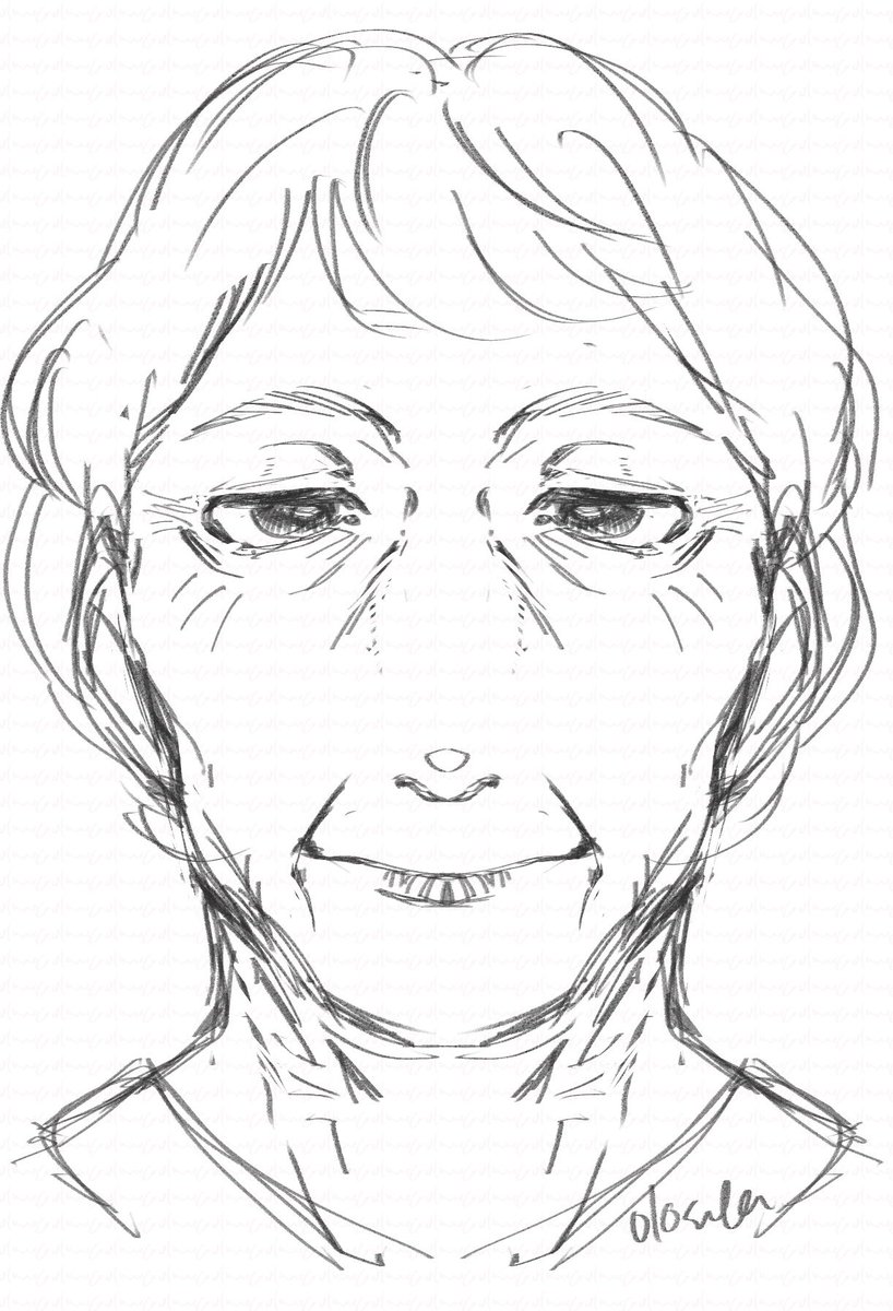 今日は対象定規でいろんな顔を描く日にしました 