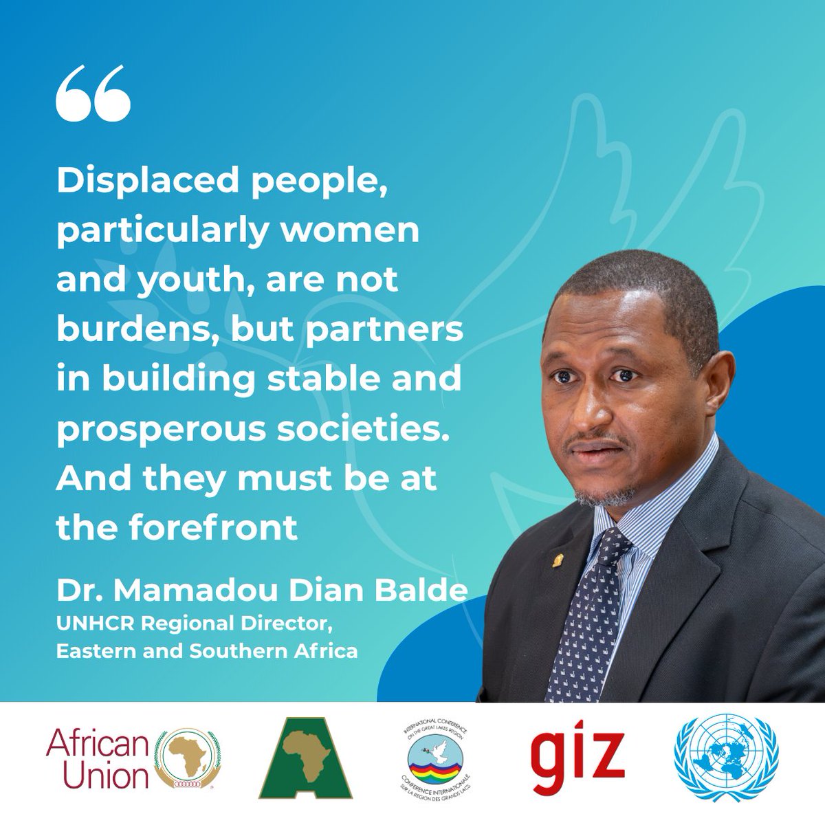 unwomenafrica's tweet photo. Displaced women, girls and young people are not passive recipients of support. 
They carry lived experience, leadership and solutions that must inform peacebuilding, recovery and regional stability.
#InclusivePeace #WomenPeaceSecurity https://t.co/VVSdwwPG6r