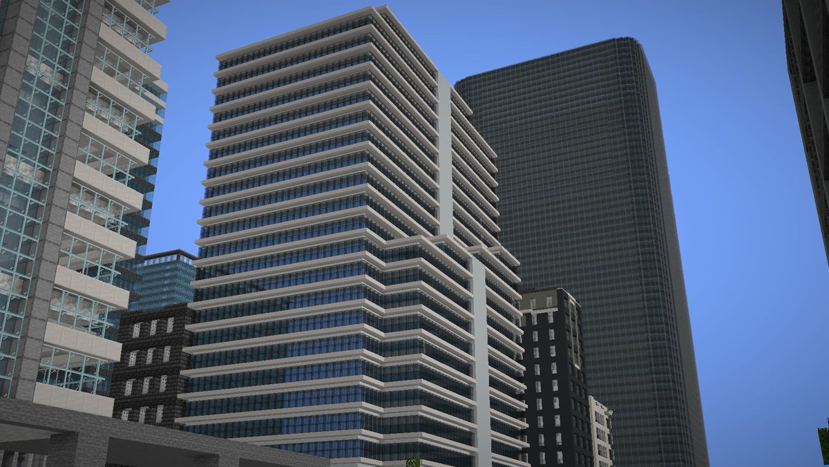 Jetty1370's tweet photo. 建物増えてきた！
#Minecraftbuilds
#buildings
#マイクラ建築 https://t.co/4aJC4JDPJs