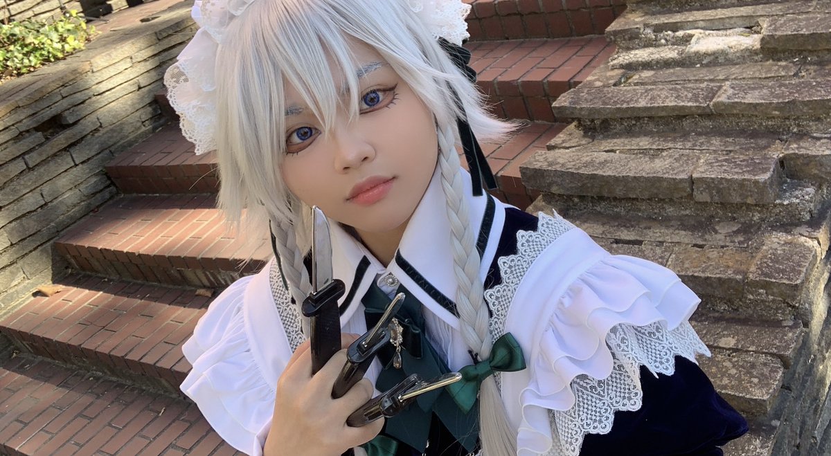 8harumochi's tweet photo. ⚠︎東方cos

自撮り〜
星箱の咲夜さんは肩口のレースとフリルの重なりが良すぎるんですよね❣️

#仙スト https://t.co/4xyB105vMX