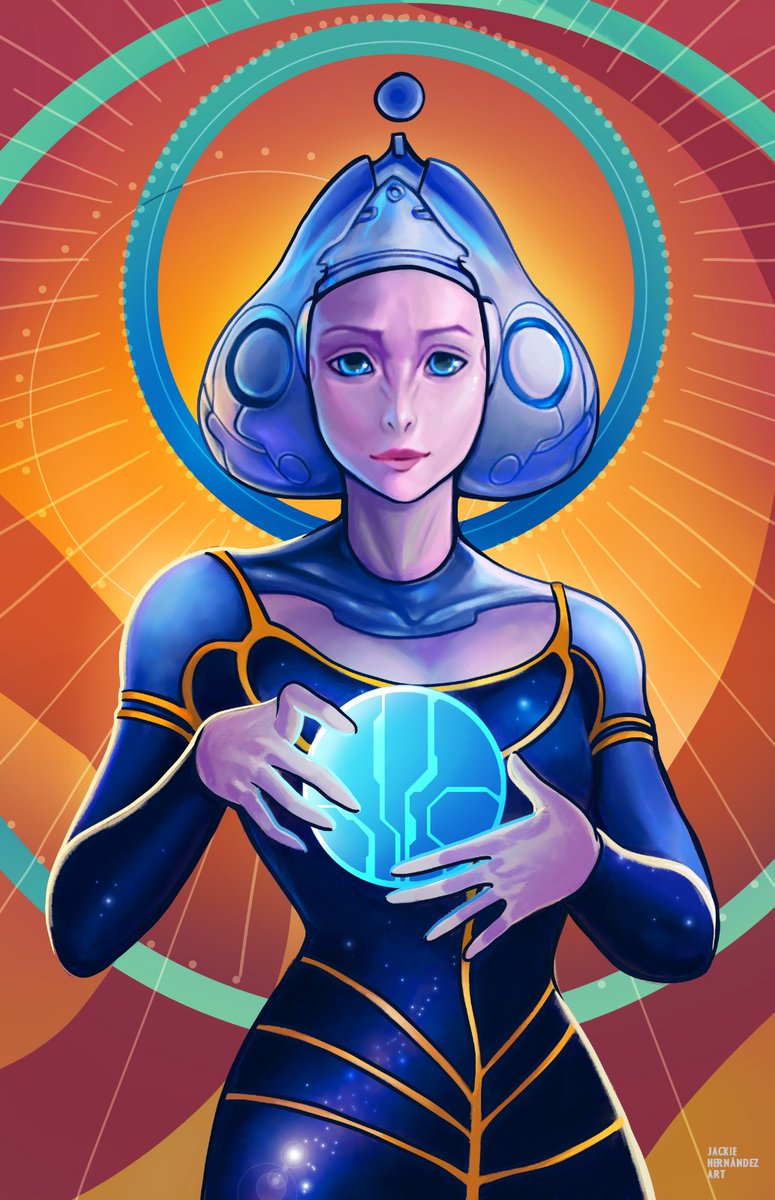 JackieHernndez6's tweet photo. “Life belongs to eternity "✨The Librarian✨ for this week’s @halo  💙
#halo #halospotlight #drawing #halowaypoint #masterchief https://t.co/gpcmU7GIAT