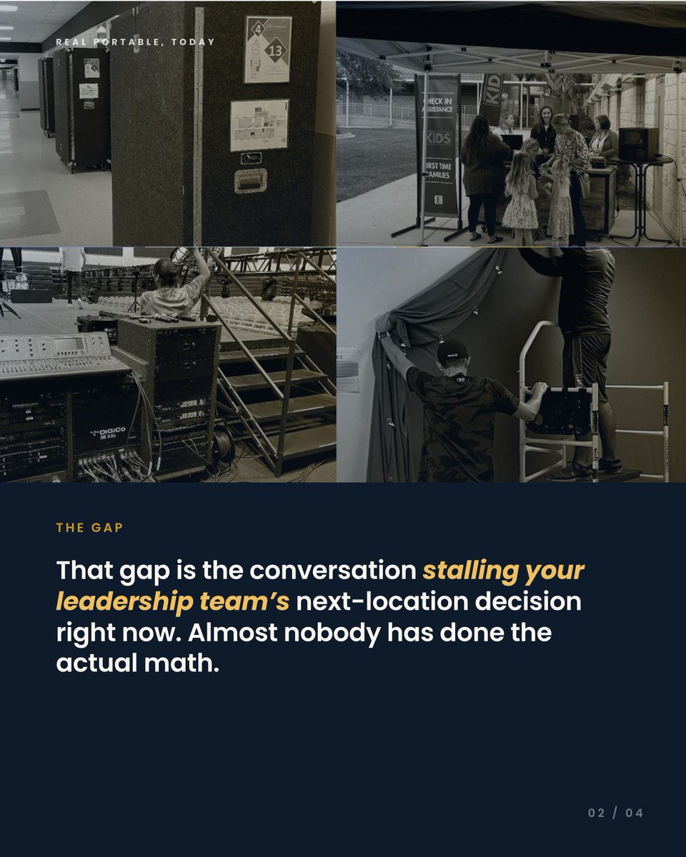 PortableChurch's tweet photo. It’s not vision holding your church back.
It’s the math.
What if your next location could launch in months—not years?
LINK IN BIO! https://t.co/vkWXRKSAL4