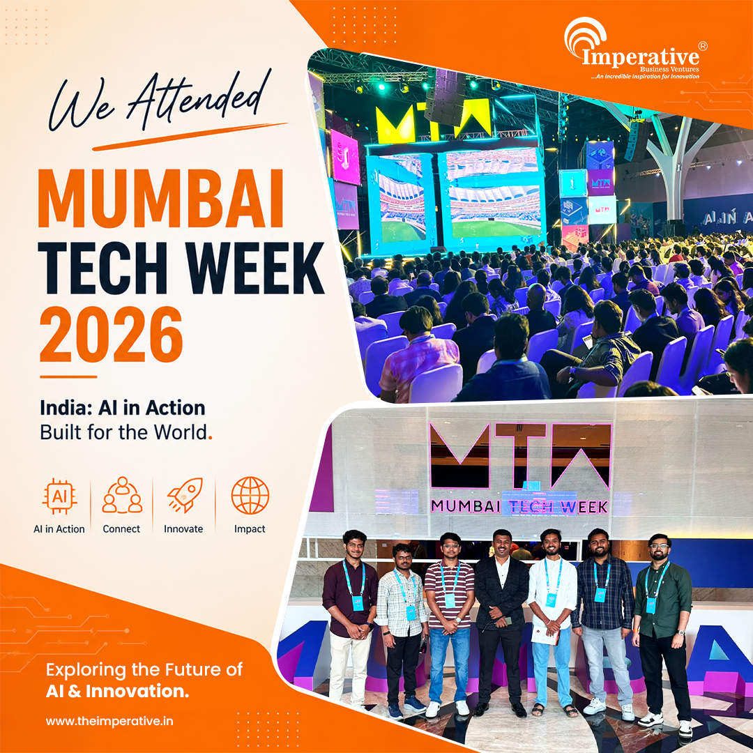 Imperative024's tweet photo. Exploring the Future. Building What's Next.
🚀 Proud to attend #MumbaiTechWeek2026!
A fantastic platform to explore #AI, innovation, emerging technologies, and connect with industry leaders shaping the future of business.
🌐 https://t.co/bbg4KIBsTd
#MumbaiTechWeek #AI #IBVL https://t.co/QpiPiDhbha