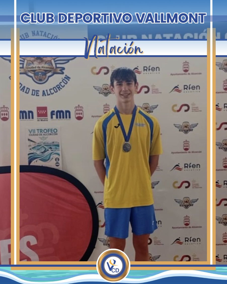 CDVallmont's tweet photo. 📰 NOTICIAS en el CLUB DE NATACIÓN 🏊🏽‍♂️

Seguimos sumando experiencias, mejorando marcas y dando pasos en la dirección correcta de cara a los próximos compromisos.

Martín López García logró una magnífica 2.ª posición en los 100 metros espalda infantil.

¡ENHORABUENA! 

💙💛 https://t.co/nXHN7yvhLs