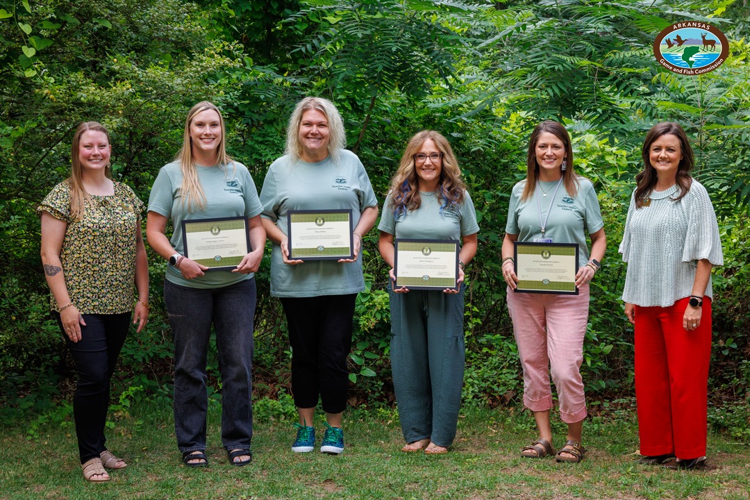 lrsd's tweet photo. 🎉🌿 Congrats to Forest Heights STEM Academy student Phierce Hatch and LRSD educator Amanda Wicker for being recognized by the Arkansas Game and Fish Commission for their leadership in conservation education! We're proud to see them representing LRSD! 👏 #OneTeamOneDreamOneLRSD https://t.co/cv6CgaYeRh