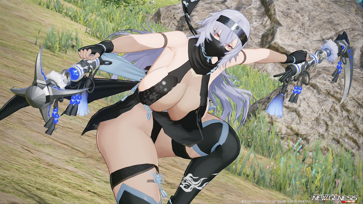 ship8_Rakishisu's tweet photo. #PSO2NGS #PSO2NGS_SS
新武器のコウゲンセイシリーズ良いね～和風武器で戦闘時の白い炎のエフェクトもカッコいい〜ということでコウゲンセイに合わせた忍者コーデ(∩´∀｀)∩ https://t.co/W94LWixKKB