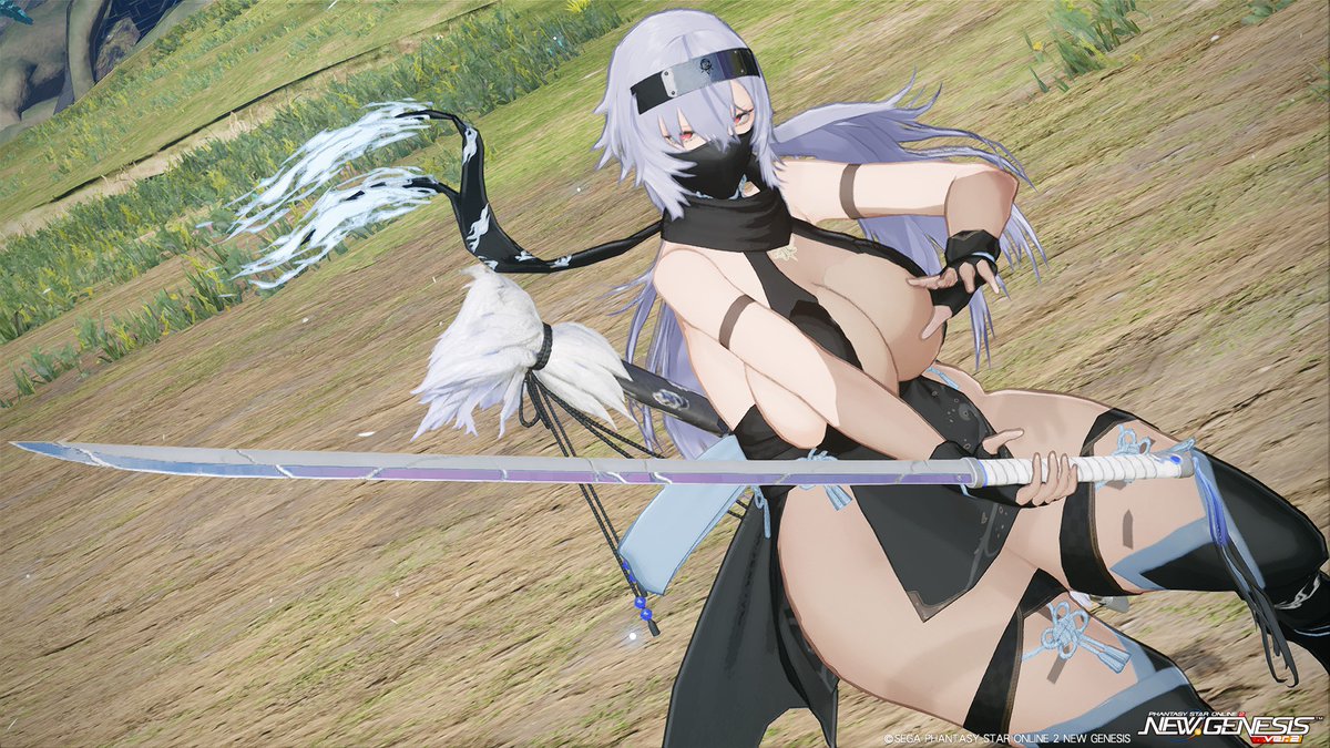 ship8_Rakishisu's tweet photo. #PSO2NGS #PSO2NGS_SS
新武器のコウゲンセイシリーズ良いね～和風武器で戦闘時の白い炎のエフェクトもカッコいい〜ということでコウゲンセイに合わせた忍者コーデ(∩´∀｀)∩ https://t.co/W94LWixKKB