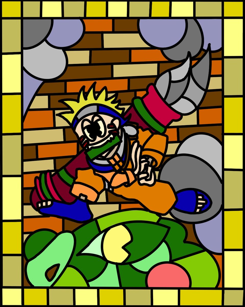 _3Bridge_'s tweet photo. NARUTO🥷
#illustrationㅤ 
#NARUTO 
#stendglass https://t.co/HhD2GU2RF3