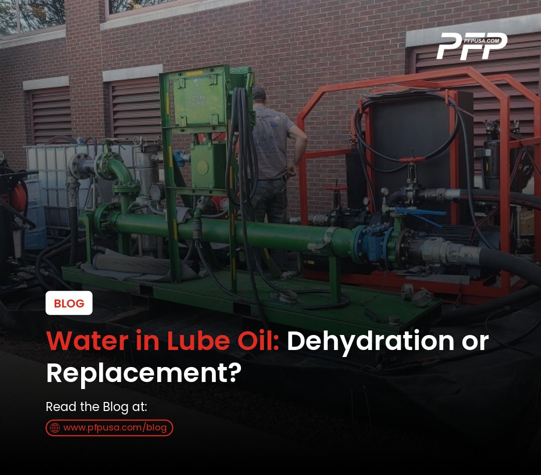 pfpusa's tweet photo. Water in lube oil can create serious reliability issues if it is not handled promptly &amp; properly.

Our latest blog breaks down when vacuum dehydration makes sense and when replacement is the better long-term option.

https://t.co/GZiThrbd2A https://t.co/GQOvwyojdP
