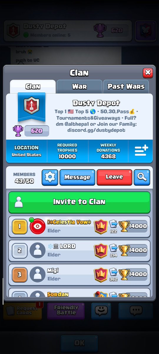 Clusterguy1's tweet photo. Ladder Rewards💸 🥇50$ 🥈30$ 🥉Pass Royale/ Dm for contracts, upfront payment 😉 https://t.co/SK3pX28wLO
