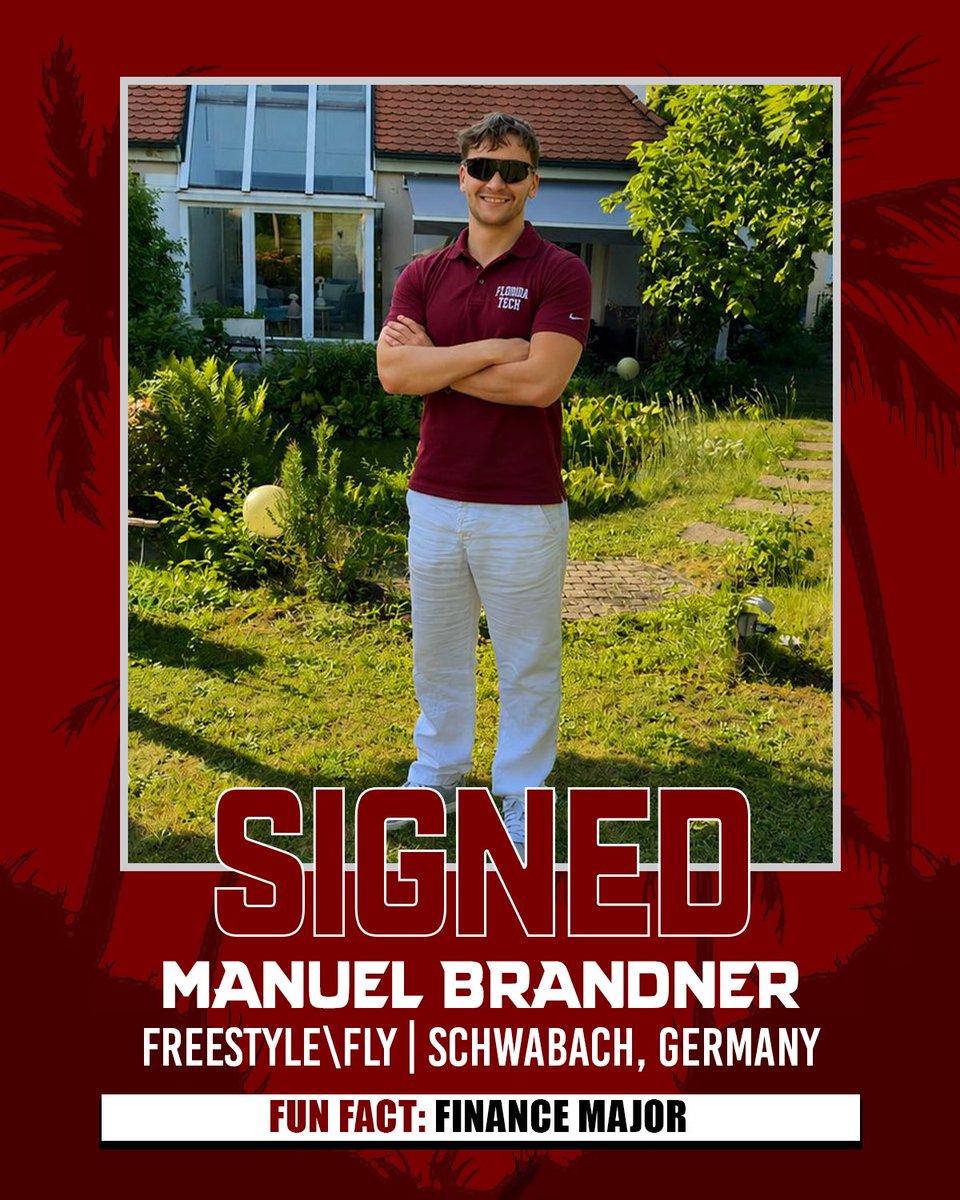FloridaTechSwim's tweet photo. ‼️SIGNED‼️

Welcome to Melbourne, Manuel☀️🏝️🙌
Manuel comes from Gardner Webb University!

#GoPanthers | #TechBuilt https://t.co/fRf6VAE4DJ