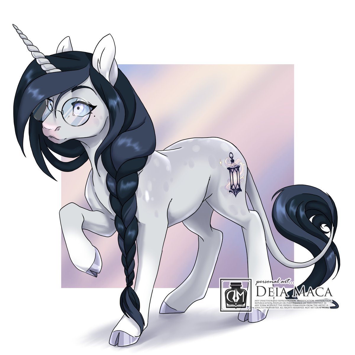 FoxfireAtelier's tweet photo. Meet Whisper Quill 📚✨

A unicorn scholar who wanders the endless halls of the Athenaeum, preserving forgotten stories and following the glow of lost lanterns.

I'm really happy with how she turned out. 💜

#MLP #MLPOC #DigitalArt https://t.co/6OEG2tAsYx