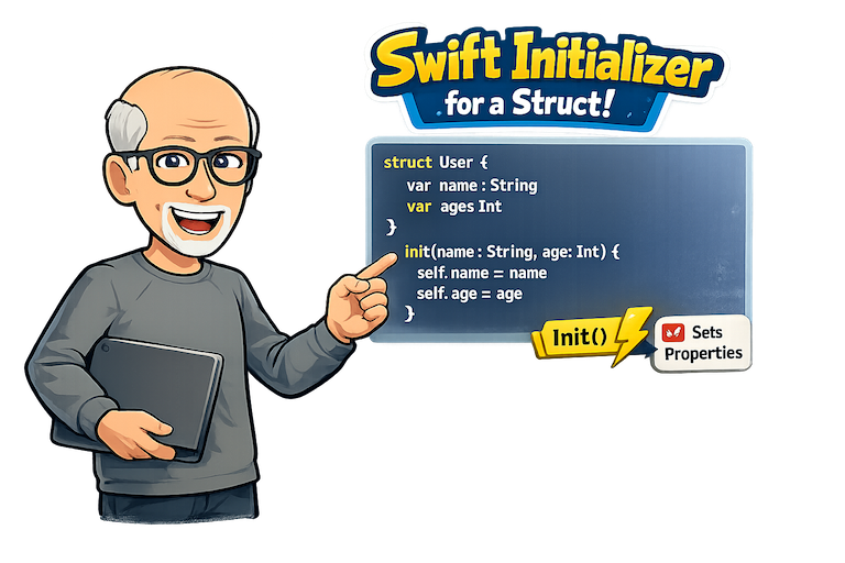 StewartLynch's tweet photo. Most Swift developers use initializers every day, but many overlook some of their most useful features. Learn how struct initializers work and how to make them work for you in my latest blog post.

https://t.co/ZwBBqhyFcf https://t.co/1Qt1WzfCLJ