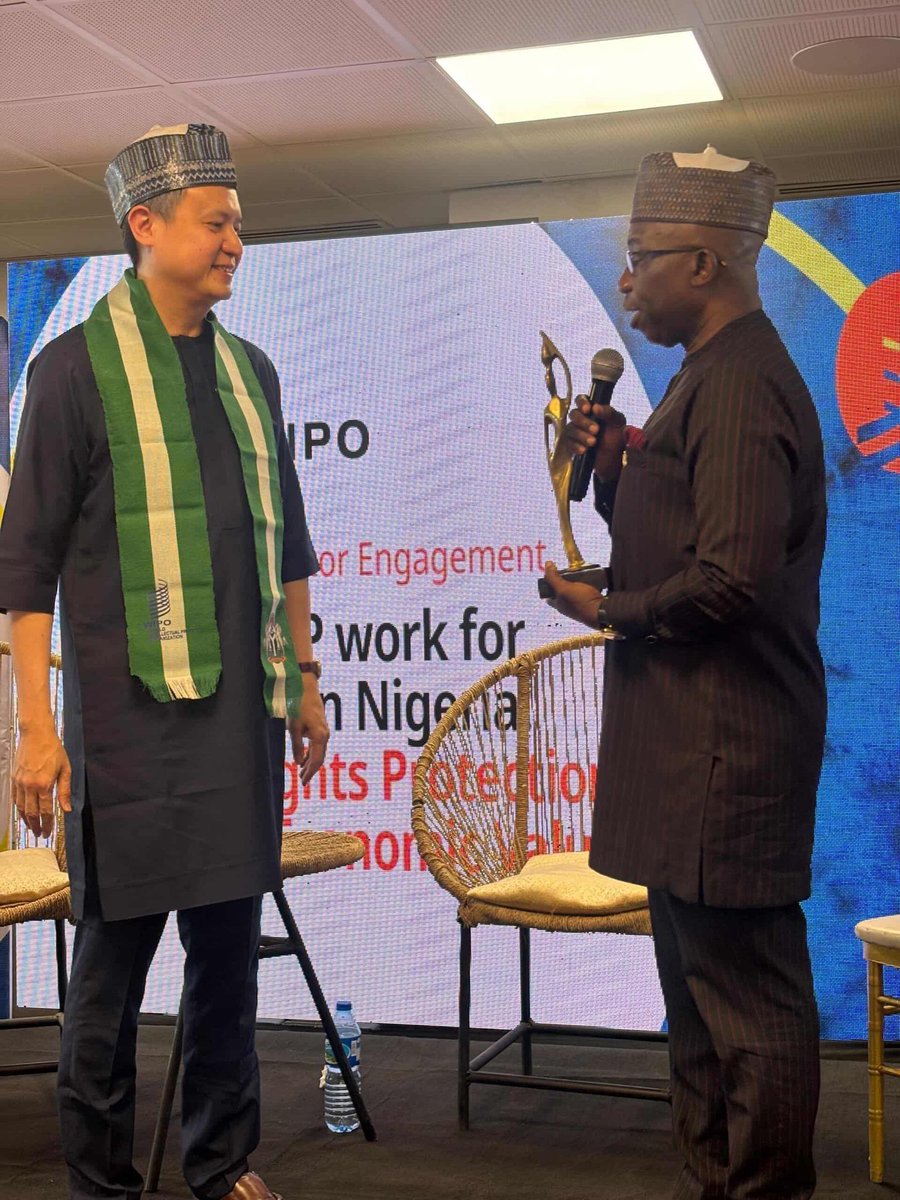 Repronig_org's tweet photo. REPRONIG was honoured to participate in the stakeholder engagement with Mr. Daren Tang, Director General of the World Intellectual Property Organization (WIPO), alongside key government officials, creative industry leaders, and intellectual property stakeholders in Abuja. https://t.co/5IYevUKFfx