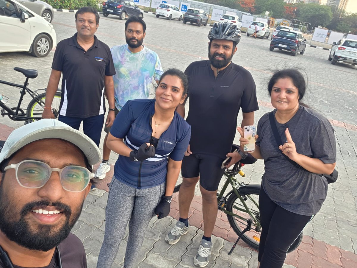 PMIPCC's tweet photo. 🚴‍♂️ Celebrated #WorldBicycleDay2026 with an energizing morning ride alongside PMIPCC members! 

Cycling promotes health, sustainability &amp; positive change. Excited for the PMIPCC Sustainability Cycle Ride 2026 on July 4 — already 175+ registrations! 🌍💚 

#PMIPCC #CyclingForChange https://t.co/S3ReO4jfK5