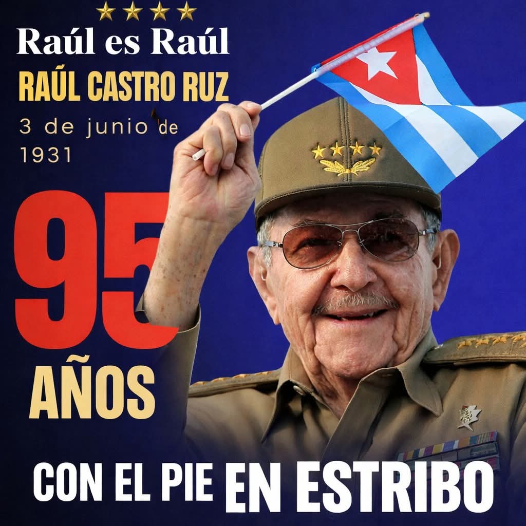 IdaimyM's tweet photo. Con el estetoscopio en la mano y el corazón en la Revolución, los médicos cubanos en Venezuela felicitamos al General de Ejército Raúl Castro Ruz por sus 95 años de entrega. 🇨🇺💖🇻🇪
 #95DeRaúl #RaúlEsRaúl https://t.co/yxJ0doz8GR