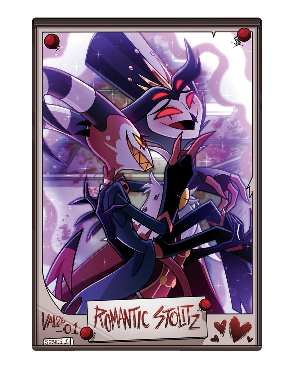 hellastellarrow's tweet photo. Stolitz family trading cards
#HelluvaBoss #Stolitz
#Blitzø #Stolas #Loona #Octavia https://t.co/P5SHwuuVvI