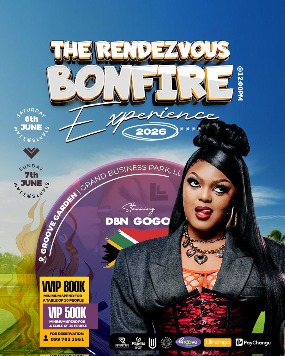Untouched260's tweet photo. Ma EXPERIENCE azikhala okoma okhaokha !! 

2 days outdoor festival 🎎 🎎 

06 - 07 June 
Grand business Park

#TheRendezvousBonfireExperience #GrooveGarden #DBNGogo https://t.co/pTNk8aAmVG