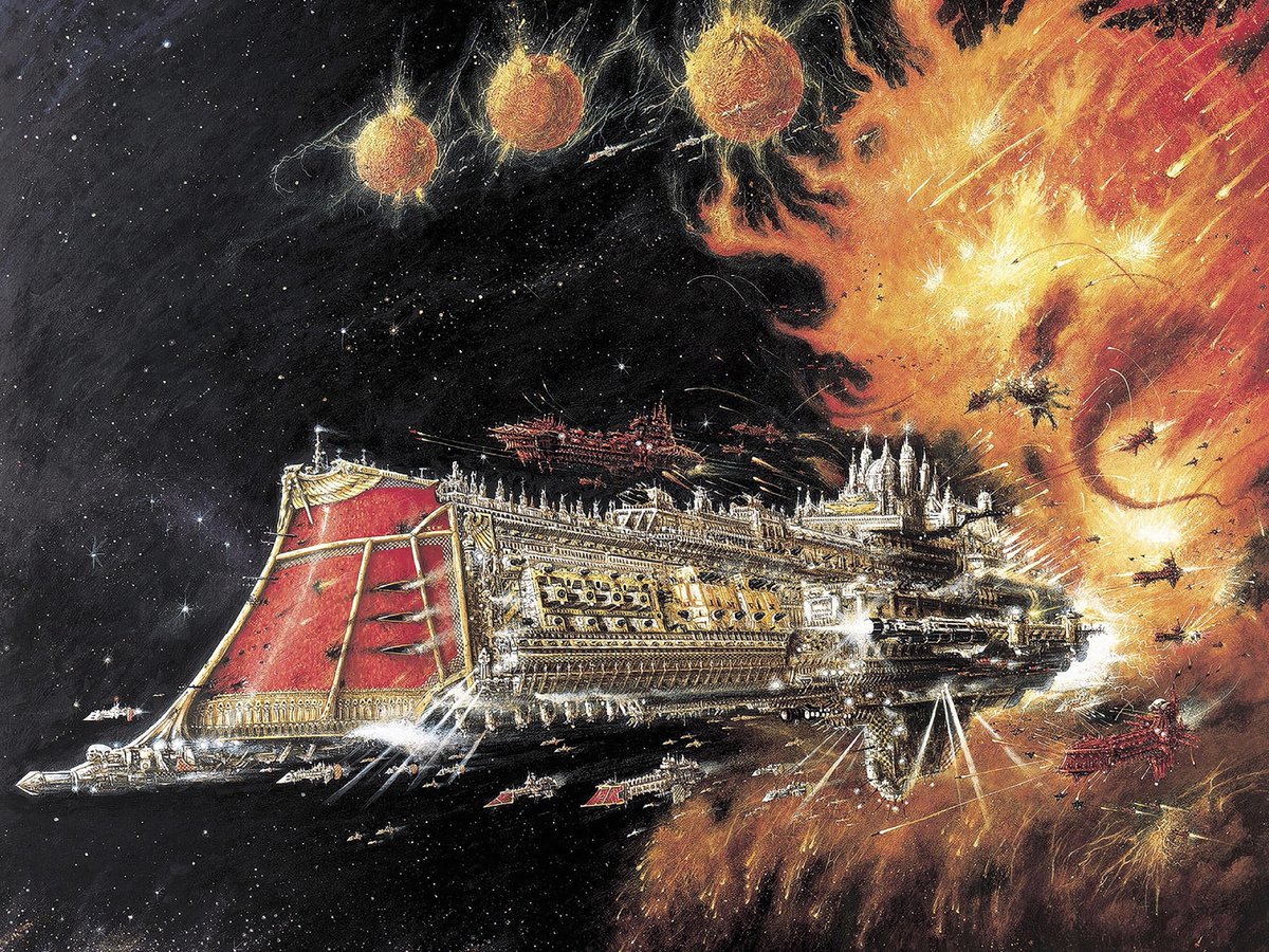 Rhysers3000's tweet photo. Rest in peace, John Blanche.
An absolute visionary titan giving life and flesh to the 40K universe and defining the grimdark genre.
A personal Hero of mine, you will be sorely missed. https://t.co/f91MOHJxkS