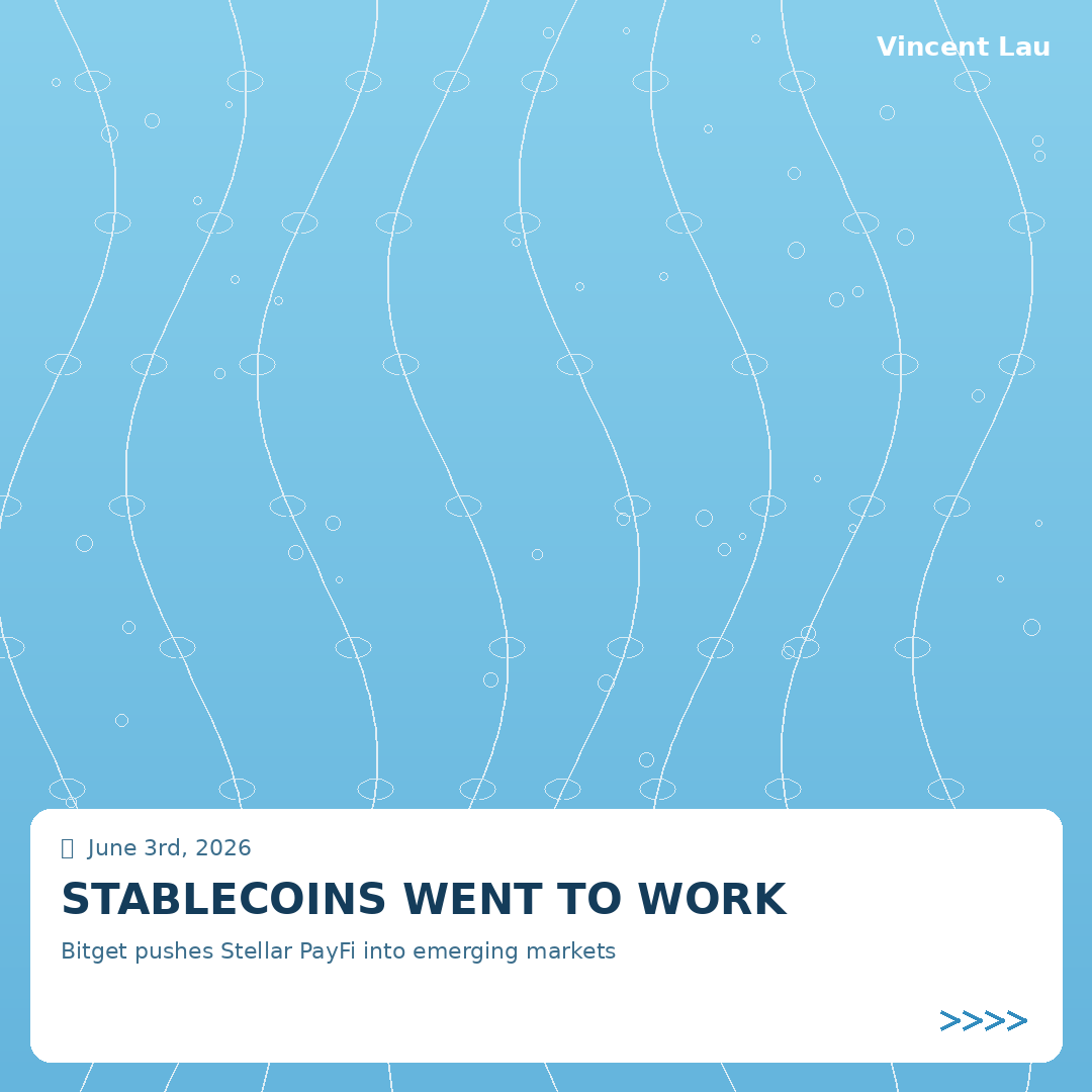 Vincentlauth's tweet photo. 99% of all stablecoins never actually move.

They just sit there — parked, earning, waiting. Which means almost every "stablecoin adoption" headline you've read is measuring stored value, not money that does anything.

Only ~1% of stablecoin volume — roughly $390B — is used to actually pay for something. The rest is a savings account with extra steps.

So the PayFi move that matters this week isn't another yield product. It's a wallet pushing stablecoin payments into emerging markets — QR codes, card spend, remittances — and paying people to spend, not hold. Asia, Africa, LatAm, where the local rail is slow, costly, or broken.

That's the real thesis: money that moves at internet speed is only worth something if it moves. The winner won't be whoever holds the most stablecoins. It'll be whoever makes them vanish into ordinary payments so fast you forget the chain is there.

So where does PayFi go mainstream first — emerging markets where the old rails are broken, or the West where they're just annoying? I think the answer's obvious. Convince me I'm wrong.
