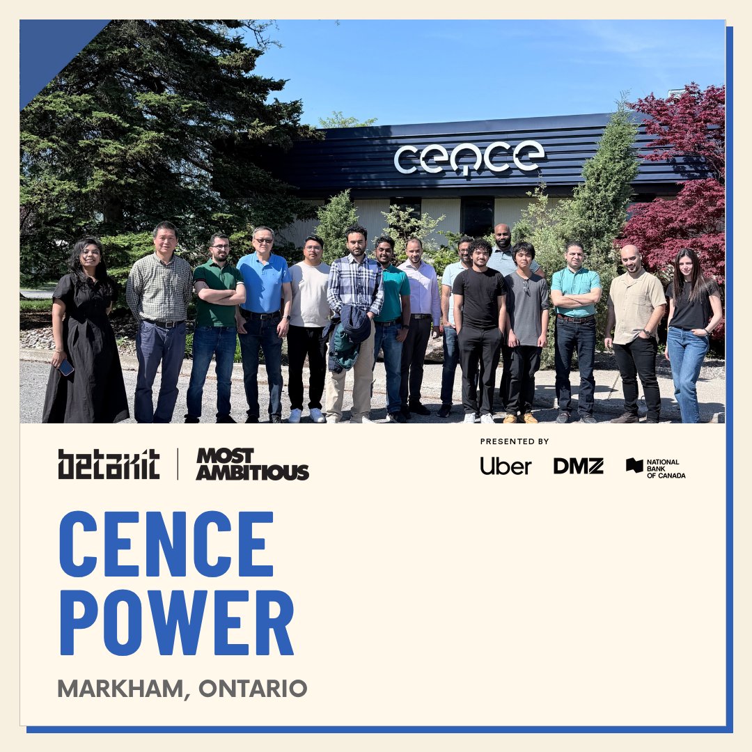 cencepower's tweet photo. Cence Power has officially been named one of @BetaKit  #MostAmbitious companies for 2026! 🏆

We’ve been recognized under the Sovereign Stack – a selection of top innovators building the physical and digital infrastructure necessary for the future. 

Thank you, everyone! https://t.co/ABwbwf2YUM