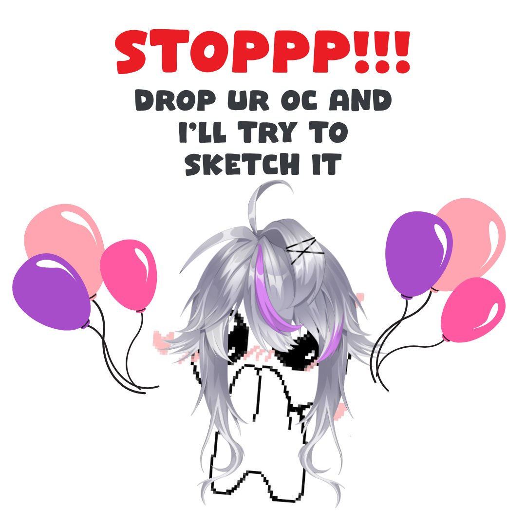 Zekkehere's tweet photo. DROP YOUR OC below !! 
DROP YOUR OC below !!
DROP YOUR OC below !!

I’ll pick a character to sketch as a VTuber Model for practice !! ↻+♡ 

 #vtuber  #ArtRaffle #artgiveaway https://t.co/2ZA8azGpSo