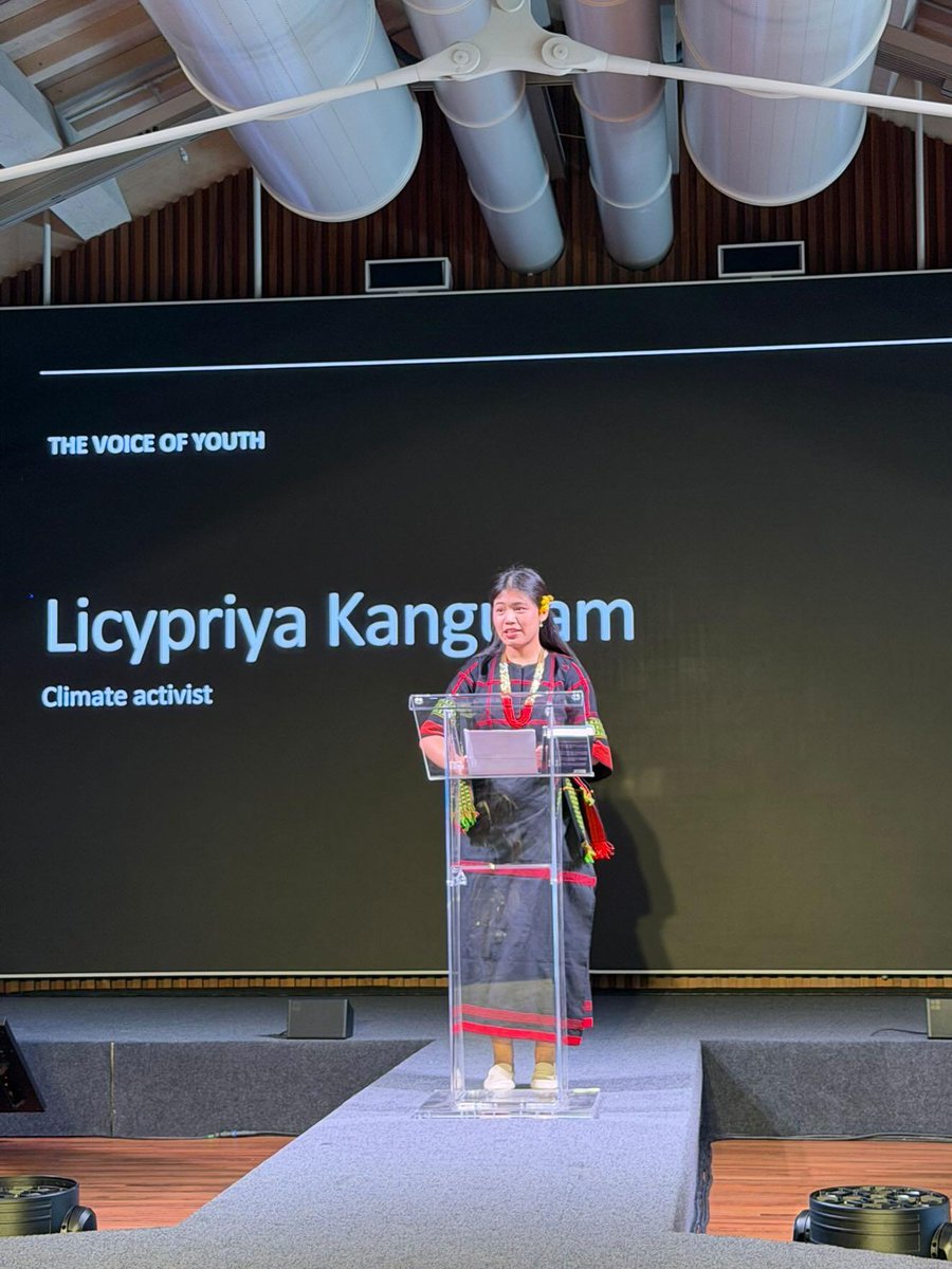 LicypriyaK's tweet photo. Some glimpses of my Speech today at Venice Climate Week 2026 in Venice, Italy 🇮🇹. ❤️🙏

"I want every leader in this room to remember one thing:
When future generations look back at this moment, they will not ask how many speeches we delivered.
They will not ask how many conferences we attended.
They will ask whether we acted when it mattered most.
They will ask whether we protected the planet we borrowed from them.
They will ask whether we stood on the right side of history.
The answer to those questions is being written right now."

Thanks my brother Riccardo & Sarah sister for inviting me to address in such great gathering of iconic people at the historic Piazza San Marco Hall, Venice. I highlighted about the global climate crisis impact in Venice, Timor-Leste 🇹🇱 & Manipur India as a whole. It was wonderful to see many great people of the World under one roof. It's time to unite all the climate activists of the World.🙏
