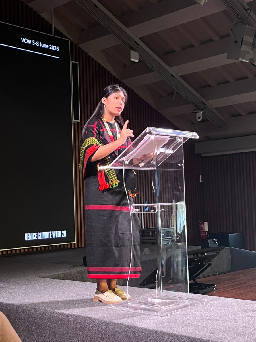 LicypriyaK's tweet photo. Some glimpses of my Speech today at Venice Climate Week 2026 in Venice, Italy 🇮🇹. ❤️🙏

"I want every leader in this room to remember one thing:
When future generations look back at this moment, they will not ask how many speeches we delivered.
They will not ask how many conferences we attended.
They will ask whether we acted when it mattered most.
They will ask whether we protected the planet we borrowed from them.
They will ask whether we stood on the right side of history.
The answer to those questions is being written right now."

Thanks my brother Riccardo & Sarah sister for inviting me to address in such great gathering of iconic people at the historic Piazza San Marco Hall, Venice. I highlighted about the global climate crisis impact in Venice, Timor-Leste 🇹🇱 & Manipur India as a whole. It was wonderful to see many great people of the World under one roof. It's time to unite all the climate activists of the World.🙏