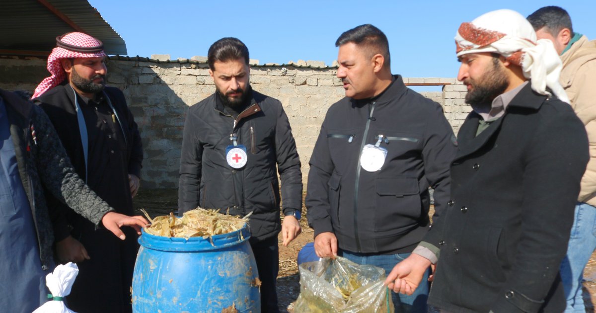 ICRC_IQ's tweet photo. Together with @iraqircs &amp; local agricultural partners, @ICRC organized a training workshop for farmers in , Nineveh, Iraq, and provided high-quality seeds &amp; equipment for silage production to support sustainable livestock farming &amp; strengthen the agricultural economy. https://t.co/82wWuaqC2e