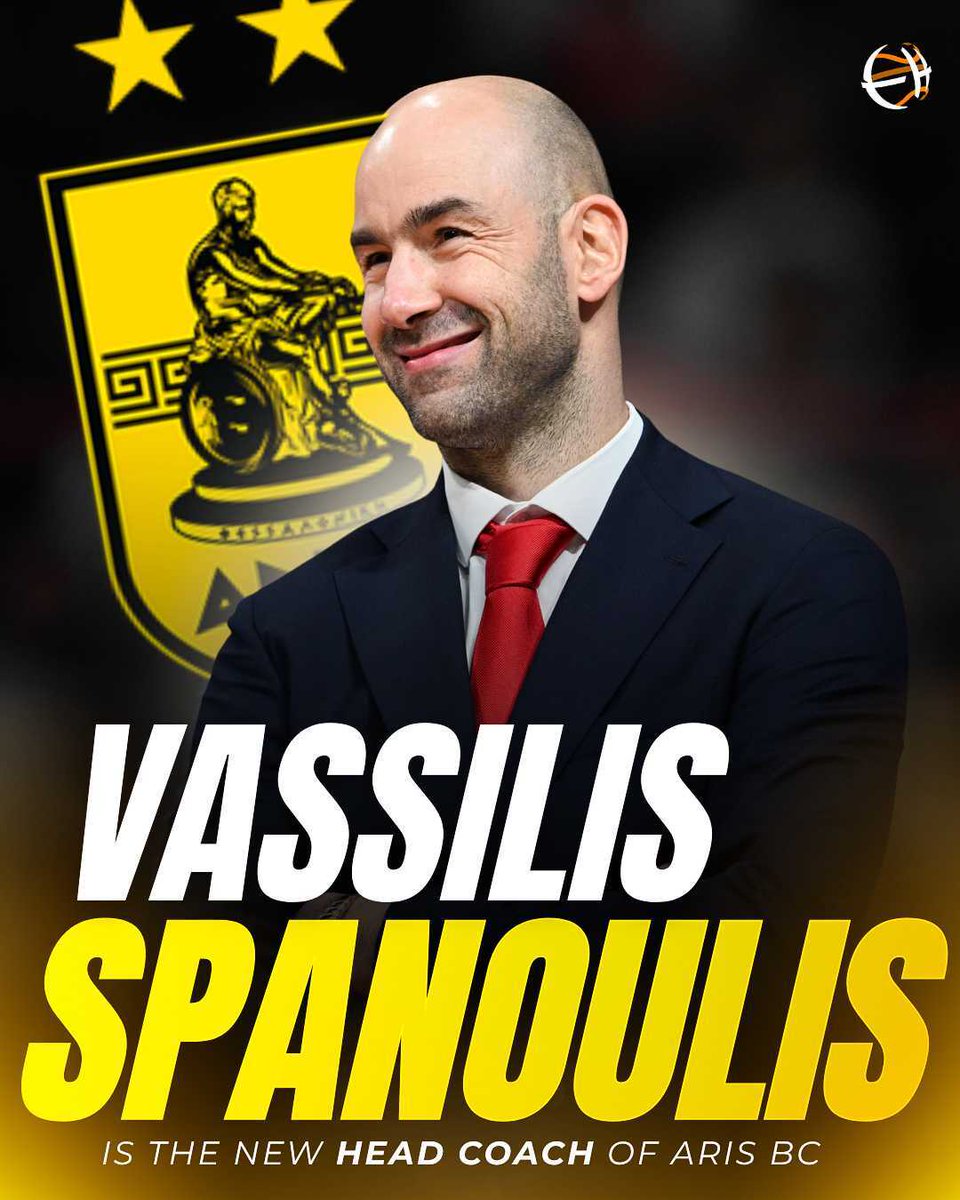 Eurohoopsnet's tweet photo. VASSILIS SPANOULIS is taking over ARIS THESSALONIKI 🟡⚫ https://t.co/yJgfo8wqmB