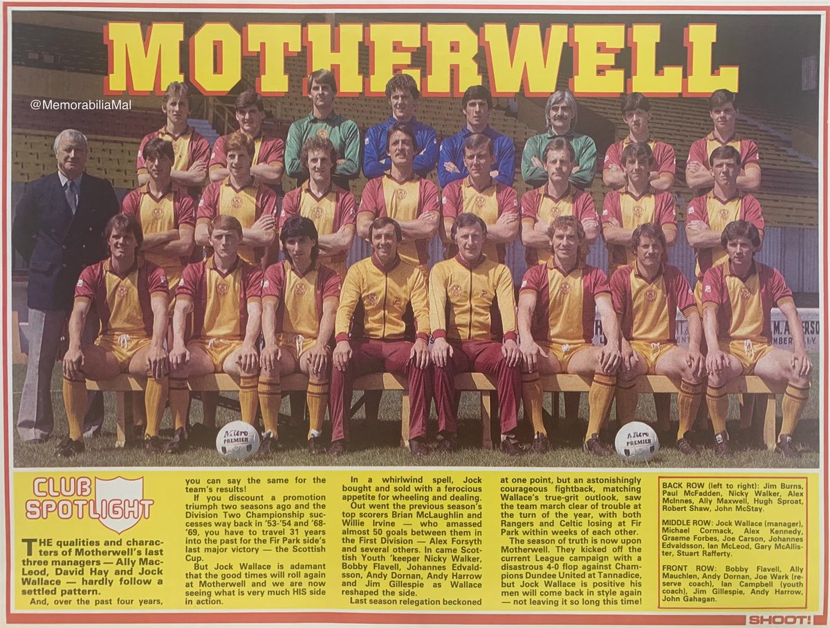 MemorabiliaMal's tweet photo. Motherwell #Motherwell 
Shoot magazine 24/9/83 https://t.co/YVdKWxaHBe