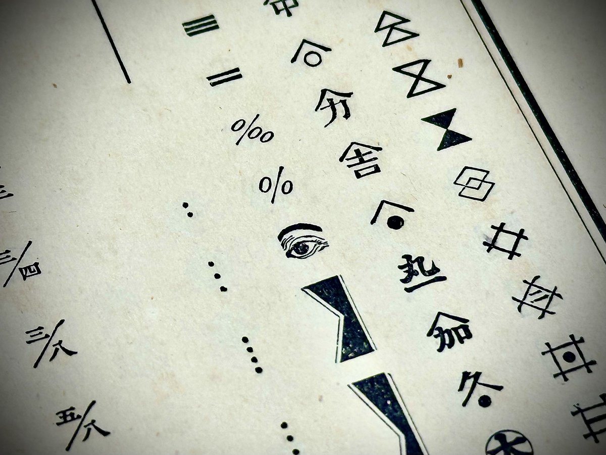 typeface_anthem's tweet photo. リアルな目の活字👁️  こわい。
眼科医としてはありがたいかな（？） https://t.co/MTFF571nsp