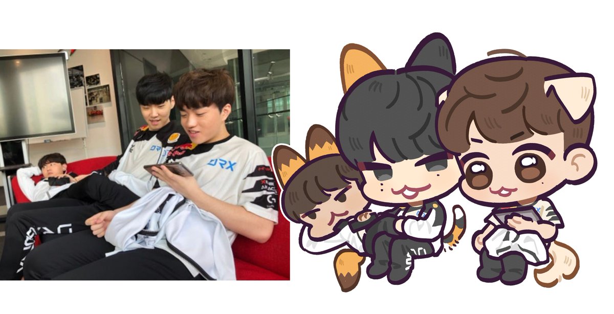 deft_rolster's tweet photo. #20drx 🦊🐱🐶 https://t.co/apMihgWO93