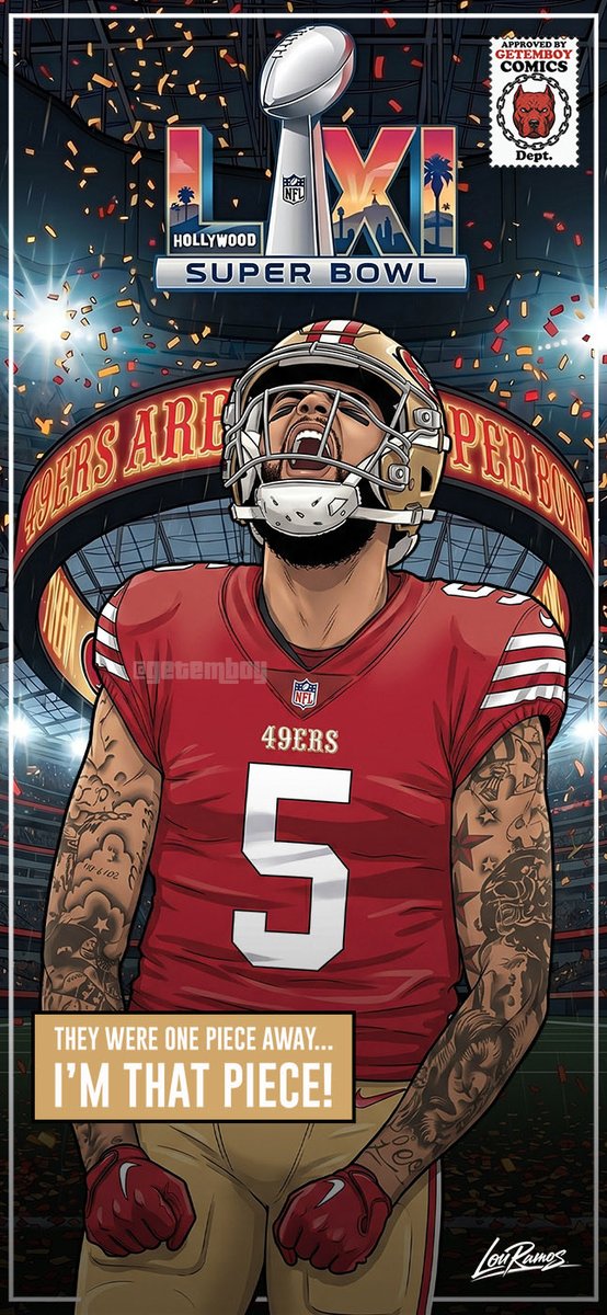 GETEMBOY's tweet photo. Every great story has some sort of giant obstacle to contend with, but gets the job done nonetheless. Stay Faithful... #WallpaperWednesday #49ers #LombardiSeason #GETEMBOY #FTTB https://t.co/tAA4o4R2kI