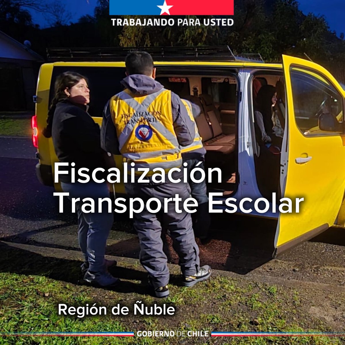Fisca_MTT's tweet photo. Hoy en las regiones de Ñuble y O”Higgins inspectores de @Fisca_MTT realizaron controles al transporte escolar, fiscalizando documentación de los conductores, inscripciones en el registro de transporte público y condiciones de seguridad de los vehículos 🚌. https://t.co/UBfRRhqWw9