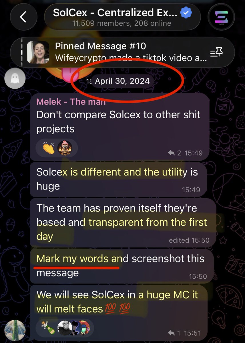 Wetsox81's tweet photo. @SolCex_Exchange $solcex

Retards @f_reischl10 @MalekOGG @Palli0x @LubekSolCex who kept saying “Mark My Words” since 2024

Yes, your words are MARKED 🤡🤡🤡 https://t.co/JEWF44cax6