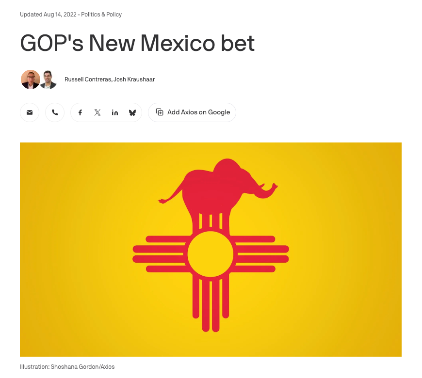 SamNewton's tweet photo. In the last race for governor in New Mexico, national Republicans talked a huge game and spent millions. 

This year, Deb Haaland got more votes in her primary than all of the GOP candidates combined. https://t.co/GNFg5dA8B4