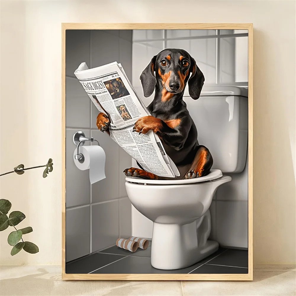 Alit_21's tweet photo. 1pc Playful Dachshund on Toilet Canvas Print Wall Art
Get it here : 👇
https://t.co/h1wQknIt1W https://t.co/DW4Yuc1cYZ