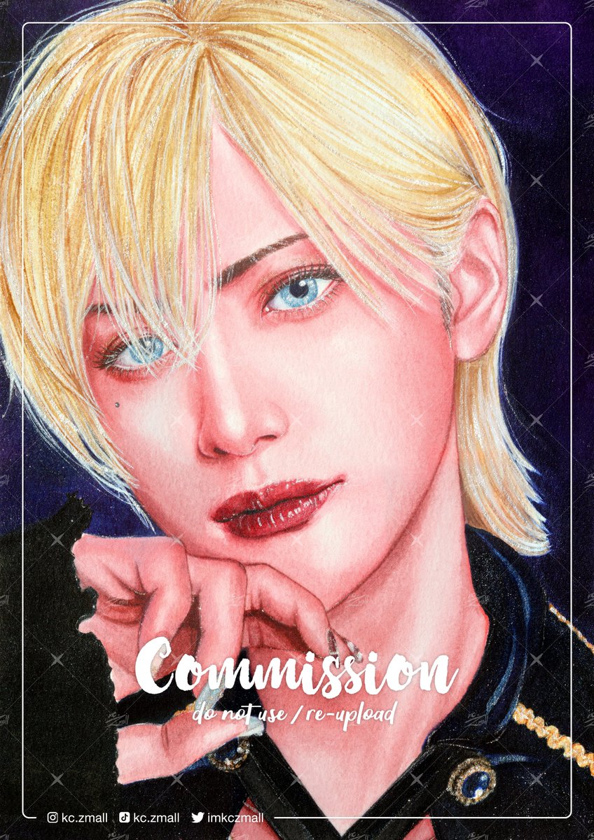 imkczmall's tweet photo. commission 
type A(G) glitter ✨
size A5
watercolor on paper

#Azavana #shiyu #詩結
#kczcms #commissionTH #รับวาดรูป https://t.co/qmG24XmNAS