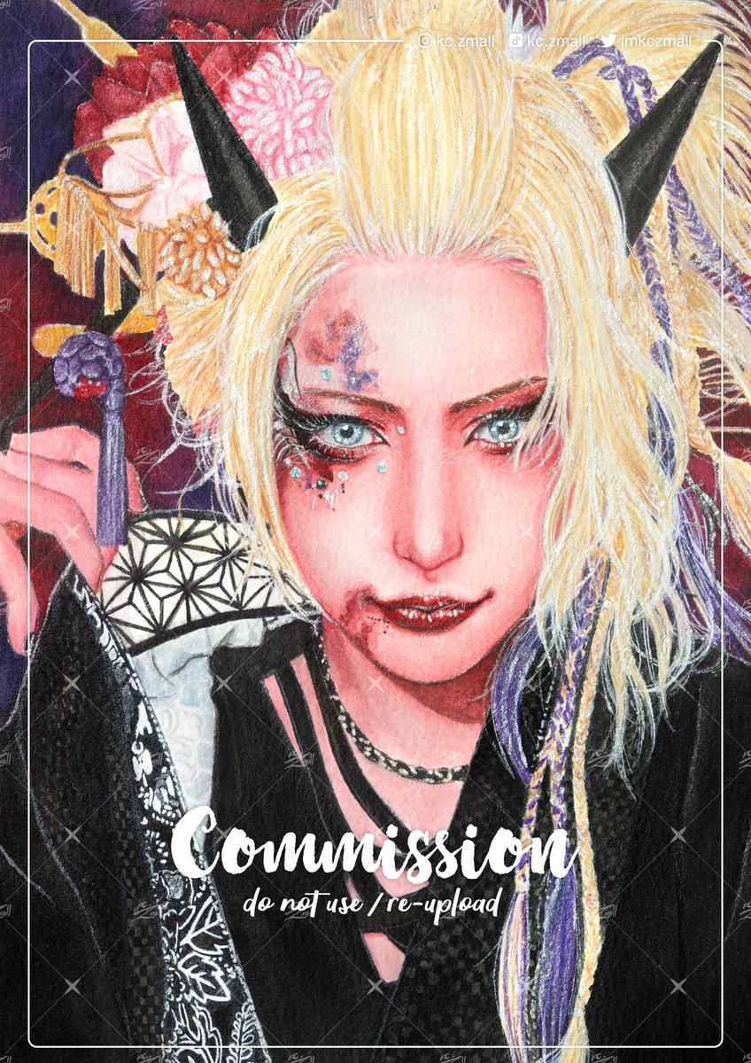 imkczmall's tweet photo. commission 
type A(G) glitter ✨
size A5
watercolor on paper

#Azavana #shiyu #詩結
#kczcms #commissionTH #รับวาดรูป https://t.co/qmG24XmNAS