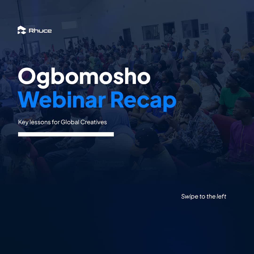 Rhuceapp's tweet photo. We took Rhuce to ogbomosho last month

a packed room of creatives, builders and students who had the skills but no visibility

the problem was confirmed

here are three things we shared that would change everything https://t.co/xI1YGFanCm