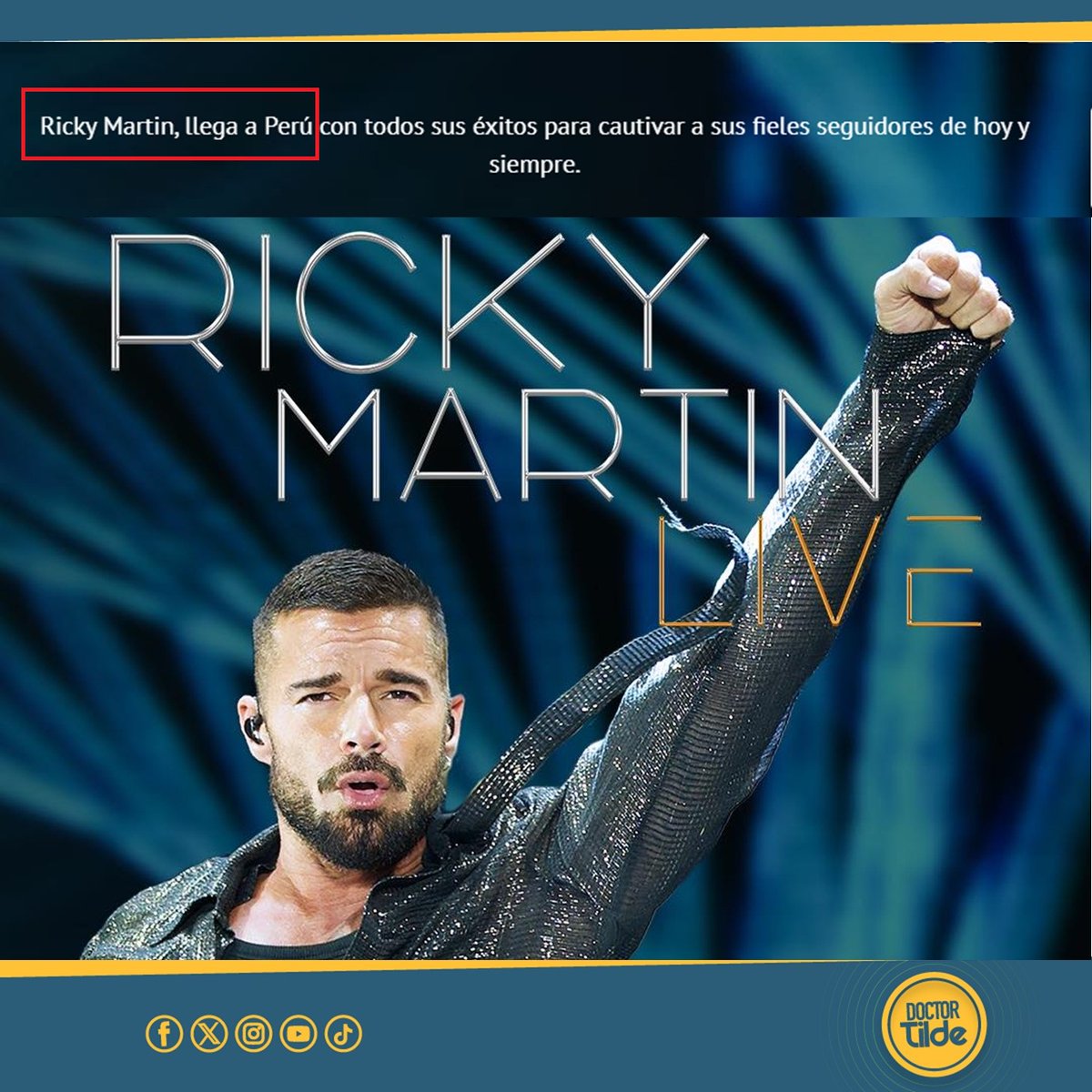 DoctorTilde's tweet photo. ✍ No debe escribirse coma entre el sujeto y el verbo salvo en casos muy específicos, como incisos.
❌ Ricky Martin, llega a Perú...
 ✅ Ricky Martin llega a Perú...

#AprendeConDoctorTilde #LaRedacciónNoSeImprovisa https://t.co/nEWmbldmwp