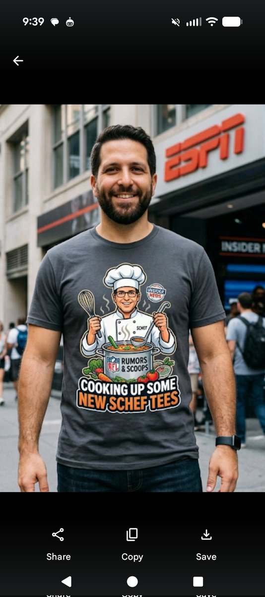 JmarksDAspot's tweet photo. @espn @AdamSchefter should we go in together on a new t shirt company? https://t.co/rOUbSlBGaB