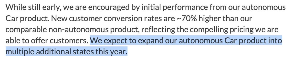 PaperBagInvest's tweet photo. $LMND Autonomous Car is now in Indiana. From their Q1 letter we can expect multiple state additions this year to benefit $TSLA FSD drivers. https://t.co/AyoVBU8SAl