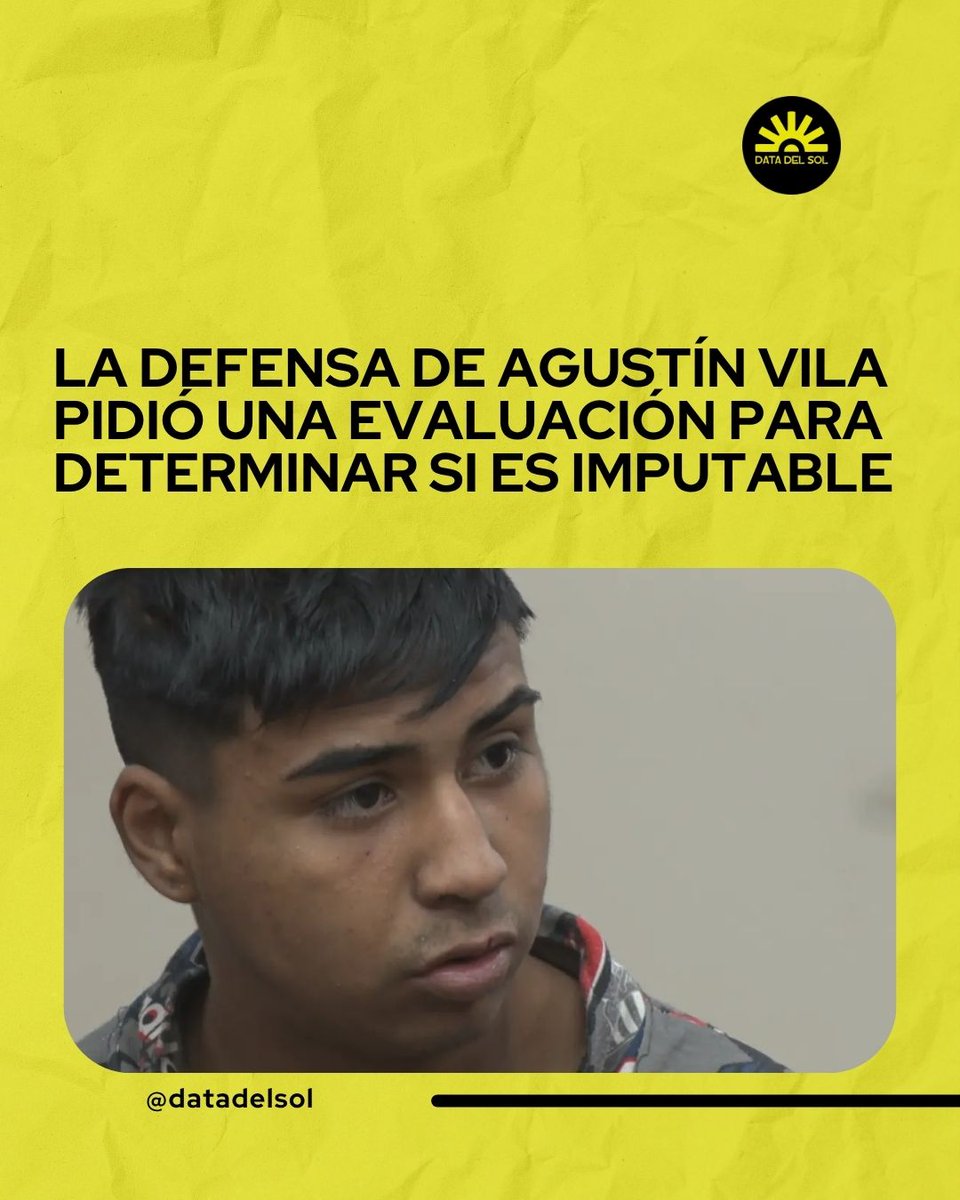 datadelsol's tweet photo. La defensa de Agustín Vila pidió una evaluación para determinar si el joven de 18 años es imputable. La solicitud se apoya en presuntos problemas de consumo de estupefacientes.

#NiUnaMenos #Abuso #Vila #SanJuan https://t.co/El5x25G0Yz