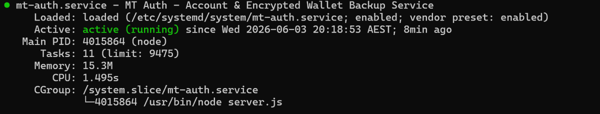 futuret3chdev's tweet photo. MT-CORE, MT-AUTH, MT-REACT, NODE S1, INFINITE WALLET, have started connections https://t.co/qxWjQTu2AI