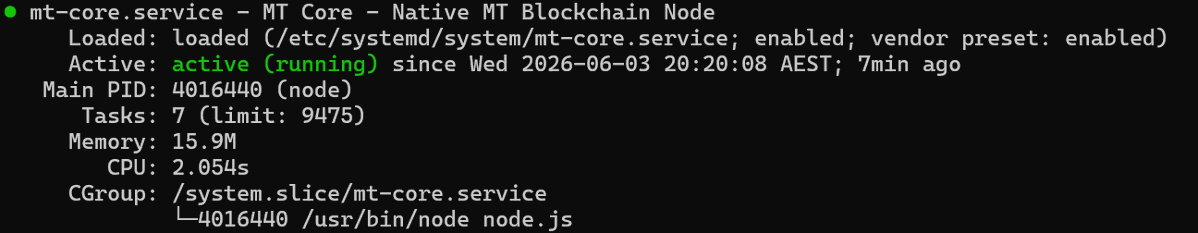 futuret3chdev's tweet photo. MT-CORE, MT-AUTH, MT-REACT, NODE S1, INFINITE WALLET, have started connections https://t.co/qxWjQTu2AI