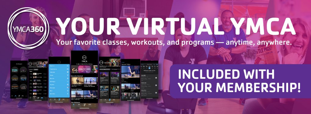 PortageY's tweet photo. The Y is with you wherever life takes you.

YMCA360 gives Portage Township YMCA members FREE access to workouts, classes, youth programs, and healthy living content anytime, anywhere.

Learn more: https://t.co/jbgjUxwhzw https://t.co/nBhZJhrl2n