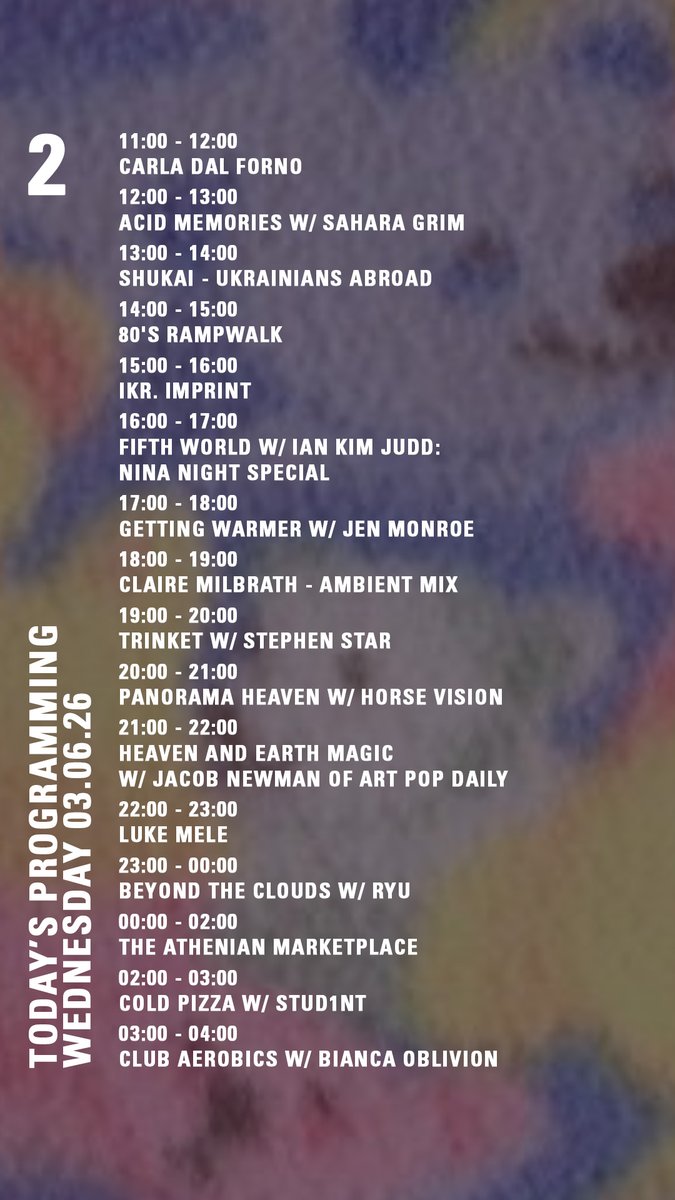 NTSlive's tweet photo. today on https://t.co/UW6sG0bGqg
@carladalforno @listen22this @theeroamer @stud1nt @biancaoblivion https://t.co/XhmJDXiaLd